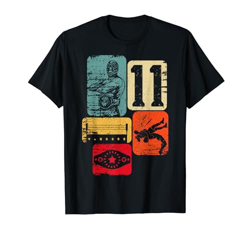 11. Geburtstag Retro Wrestling 11 Jahre alt Junge Mädchen T-Shirt 11. Geburtstag Retro Wrestling 11 Jahre alt Junge Mädchen T-Shirt von Wrestling Funny Birthday