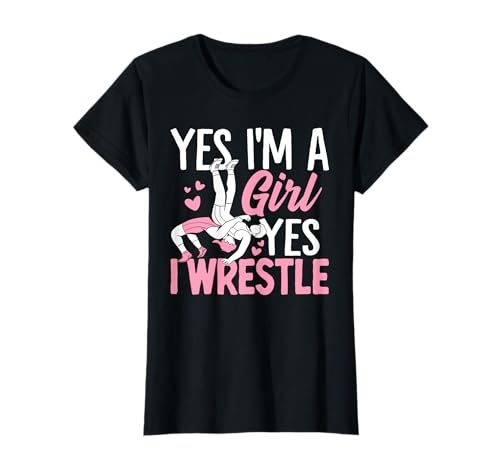 Ja, ich Bin EIN Mädchen, ja, ich Wrestle Lustiges Kampf-Wrestling-Mädchen T-Shirt Ja, ich Bin EIN Mädchen, ja, ich Wrestle Lustiges Kampf-Wrestling-Mädchen T-Shirt von Wrestling Girl Apparel