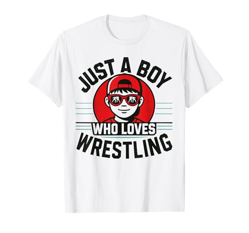 Just A Boy Who Loves Wrestling | Jungen & Kinder | Wrestler T-Shirt Just A Boy Who Loves Wrestling | Jungen & Kinder | Wrestler T-Shirt von Wrestling Lover & Fan Gifts for Boys & Kids V8Z