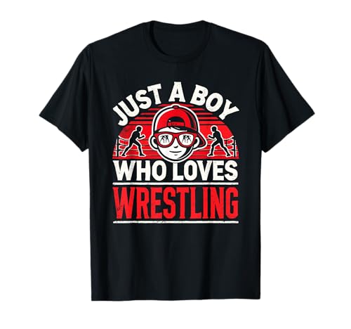 Wrestling | Nur ein Junge, der Wrestling liebt, Jungs & Kinder T-Shirt Wrestling | Nur ein Junge, der Wrestling liebt, Jungs & Kinder T-Shirt von Wrestling Lover & Fan Gifts for Boys & Kids V8Z