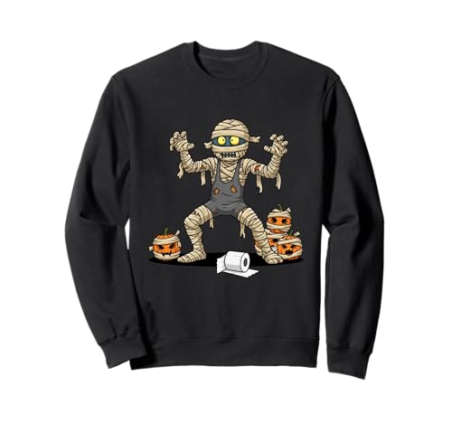 Lustiges Wrestling Mumie Kürbis Halloween Kinder Herren Damen Sweatshirt von Wrestling Lovers Cute Halloween Outfits Boy Girl