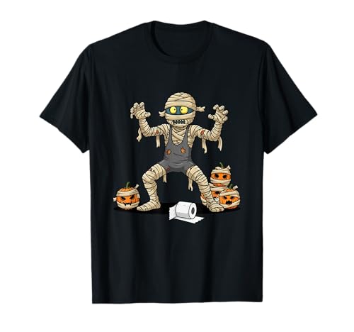 Lustiges Wrestling Mumie Kürbis Halloween Kinder Herren Damen T-Shirt von Wrestling Lovers Cute Halloween Outfits Boy Girl