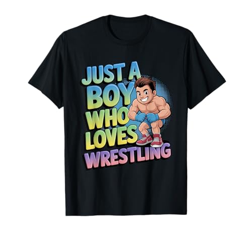 Wrestling Shirts für Jungen Just A Boy Who Loves Wrestling T-Shirt Wrestling Shirts für Jungen Just A Boy Who Loves Wrestling T-Shirt von Wrestling Shirts Wrestling Items