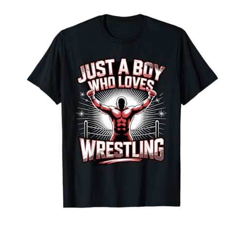 Wrestling Shirts für Jungen Just A Boy Who Loves Wrestling T-Shirt Wrestling Shirts für Jungen Just A Boy Who Loves Wrestling T-Shirt von Wrestling Shirts Wrestling Items