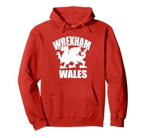 Wrexham Wales Drachenflagge, walisische Kleidung, Kinder, Damen, Herren Pullover Hoodie Wrexham Wales Drachenflagge, walisische Kleidung, Kinder, Damen, Herren Pullover Hoodie von Wrexham Wales Flag Apparel