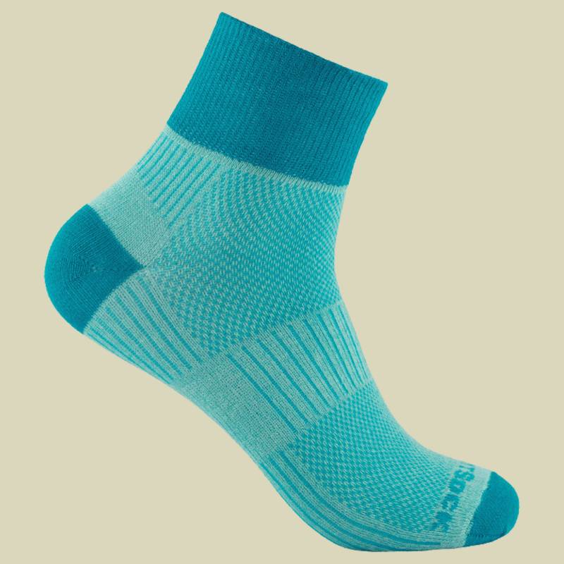 Coolmesh II Quarter Größe 37,5-41 (M) Farbe seamist turquoise von Wrightsock
