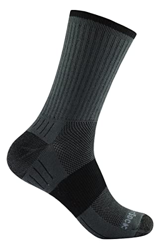 Wrightsock Profi Sportsocke, Wandersocke in anthrazit schwarz, Modell Escape, Anti-Blasen-System, doppel-lagig, Crew lang, Gr. L von Wrightsock