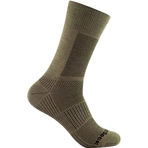 Wrightsock Coolmesh II Crew Größe 41,5-45 (L) khaki von Wrightsock