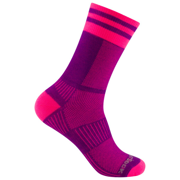 Wrightsock - Coolmesh II Crew - Wandersocken Gr M lila von Wrightsock