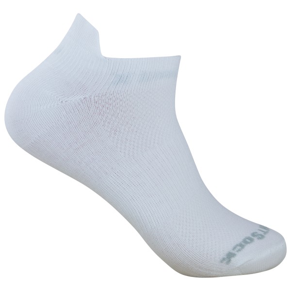 Wrightsock - Coolmesh II Low Tab - Multifunktionssocken Gr M grau von Wrightsock