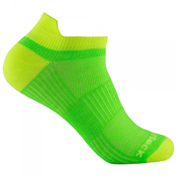 Wrightsock - Coolmesh II Low Tab - Multifunktionssocken Gr M grün von Wrightsock