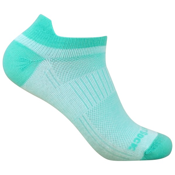 Wrightsock - Coolmesh II Low Tab - Multifunktionssocken Gr M türkis von Wrightsock