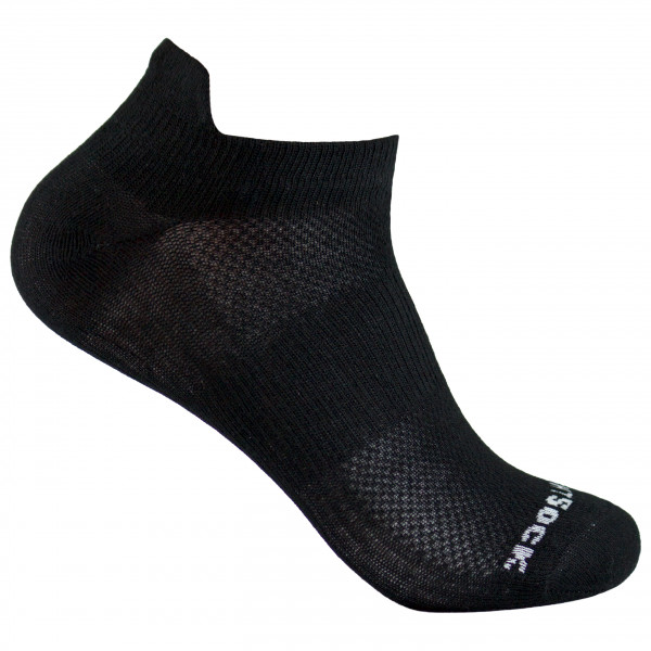 Wrightsock - Coolmesh II Low Tab - Multifunktionssocken Gr S schwarz von Wrightsock