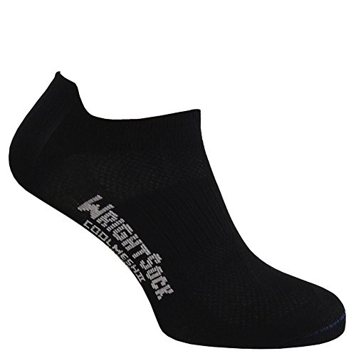 Wrightsock Coolmesh II Low Tab Socke, Black von Wrightsock
