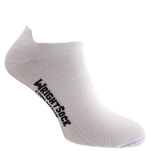 Wrightsock Coolmesh II Low tab, White,M von Wrightsock