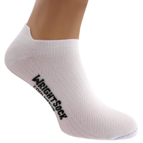 Wrightsock Coolmesh II Low tab, White,S von Wrightsock