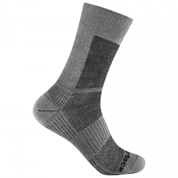 Wrightsock - Coolmesh II Merino Crew - Wandersocken Gr M grau von Wrightsock