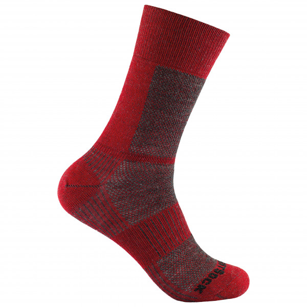 Wrightsock - Coolmesh II Merino Crew - Wandersocken Gr XL rot von Wrightsock