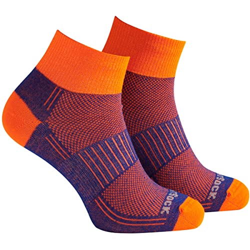 Wrightsock Coolmesh II Quarter Größe 37,5-41 (M) royal orange von Wrightsock