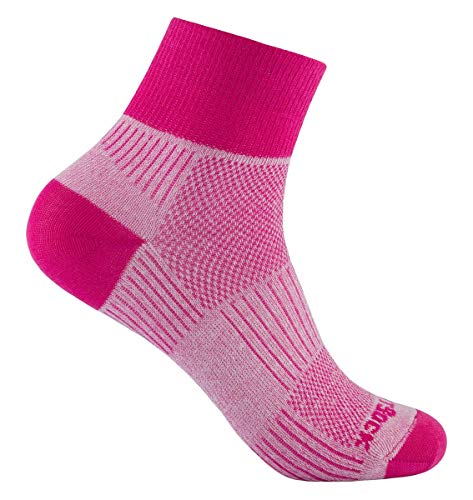 Wrightsock Coolmesh II Quarter Größe 41,5-45 (L) beet root von Wrightsock