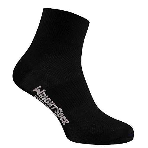 Wrightsock Coolmesh II Quarter, Black,XL von Wrightsock