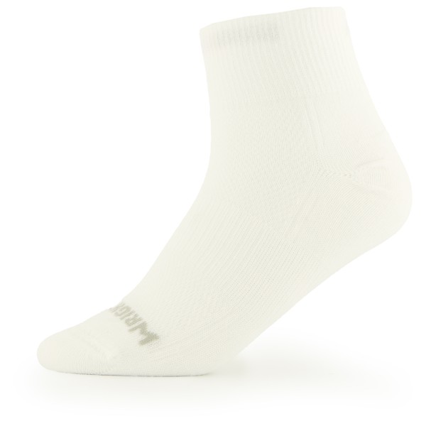 Wrightsock - Coolmesh II Quarter - Wandersocken Gr L weiß von Wrightsock