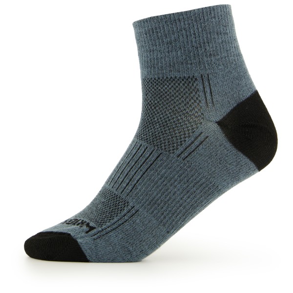 Wrightsock - Coolmesh II Quarter - Wandersocken Gr M blau von Wrightsock