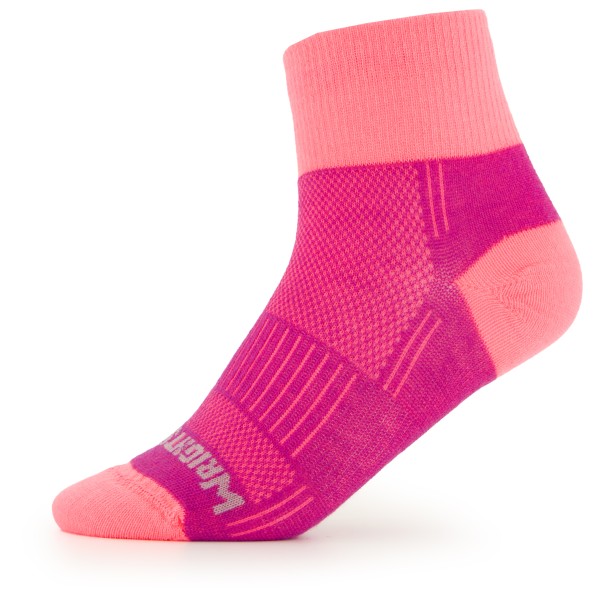 Wrightsock - Coolmesh II Quarter - Wandersocken Gr M rosa von Wrightsock