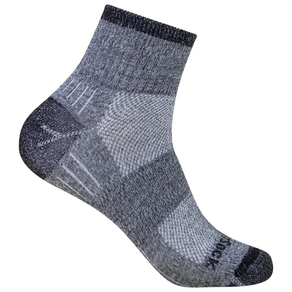 Wrightsock - Escape Quarter - Multifunktionssocken Gr M grau von Wrightsock