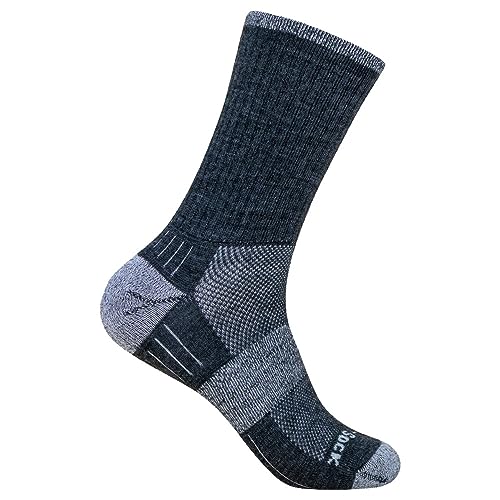 Wrightsock Merino Escape Crew Größe 37,5-41 (M) grey smoke von Wrightsock