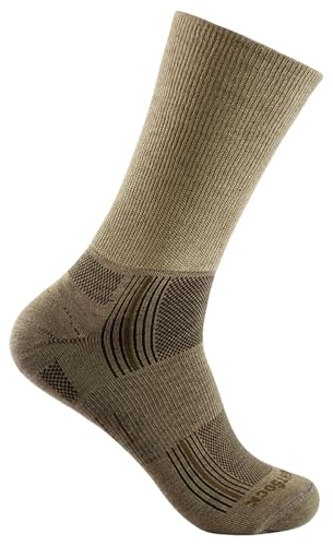 Wrightsock Profi Sportsocke, Laufsocke, Wandersocke, Modell Stride in braun, Anti-Blasen-System, doppel-lagig, Crew lang, Gr. L von Wrightsock