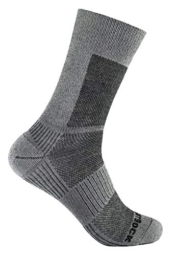 Wrightsock Profi Sportsocke grau lang CREW Coolmesh II Merino Wolle -anti-blasen Gr. L von Wrightsock