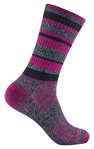 Wrightsock Wandersocke Dicke Ausführung -anti-blasen-system- lange fuchsia schwarz Gr. M von Wrightsock