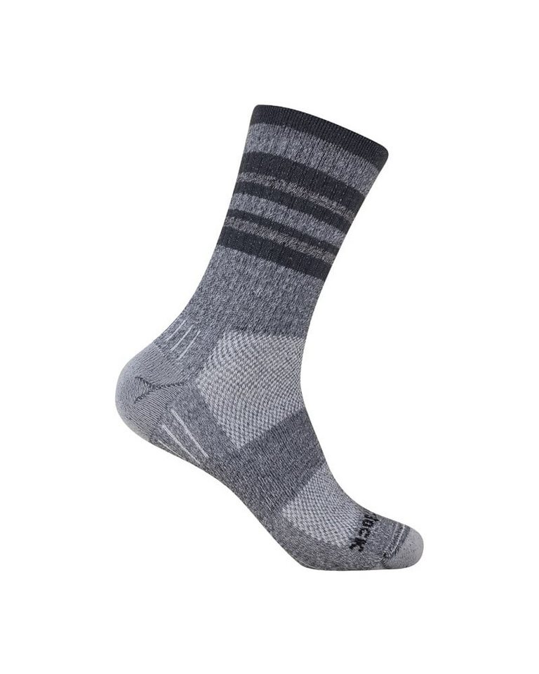 Wrightsock Wandersocken Crew Escape (extra Frottee-Polsterung, mitteldick) ashgrau - 1 Paar von Wrightsock