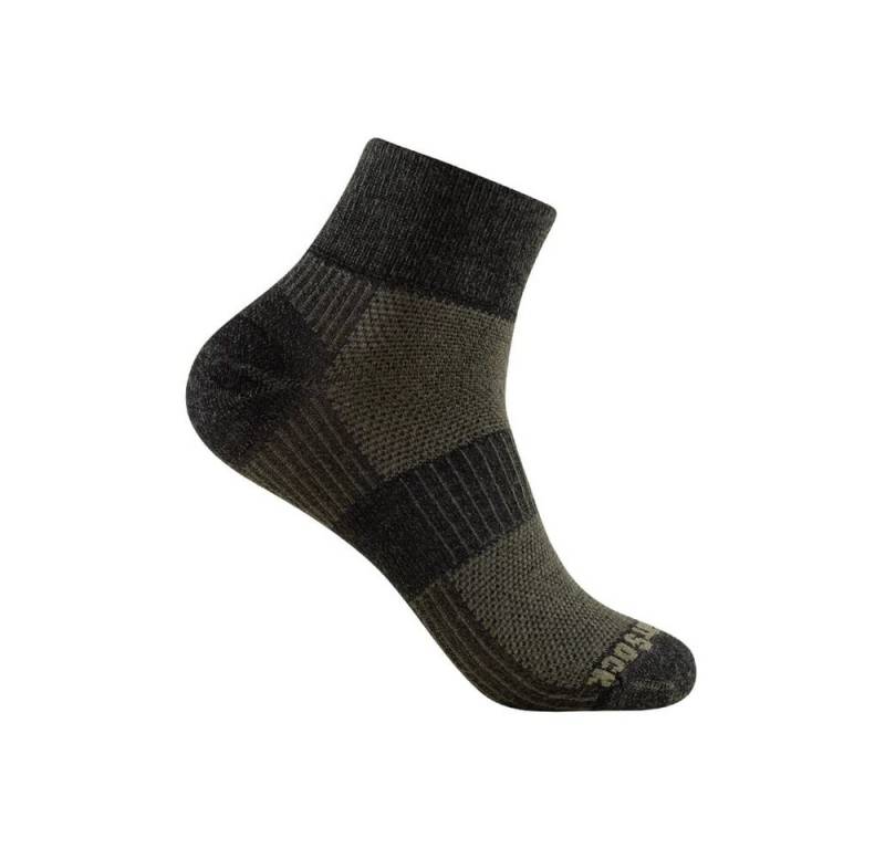 Wrightsock Wandersocken Quarter Merino Coolmesh II (dünn, Merinowolle) timberbraun - 1 Paar von Wrightsock