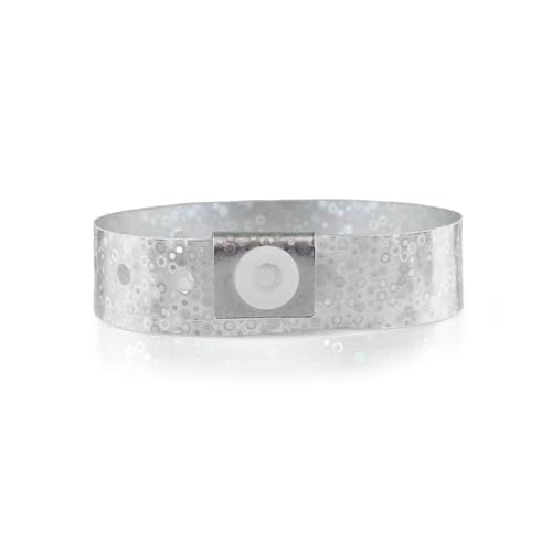 wristco Neon Rot Kunststoff Armbänder 100 count Holographic Silver wristco Neon Rot Kunststoff Armbänder 100 count Holographic Silver von Wristco