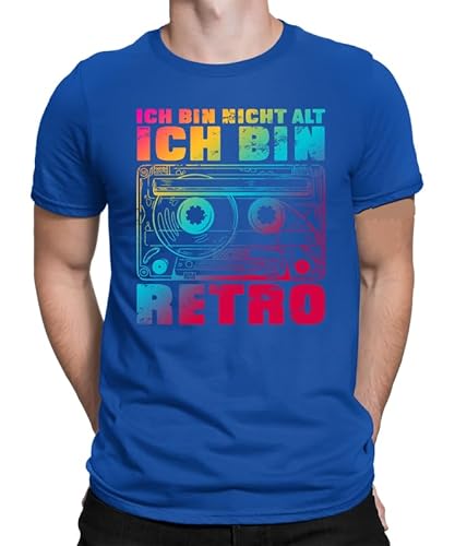 Ich Bin Nicht alt ich Bin Retro Bunt - Iustiges 80er Jahre Outfit mit Retro Spruch – Perfekt für Mottoparty, Festival & Vintage Fans – Neon Look im Oldschool Style Herren Männer T-Shirt von WriteFusion