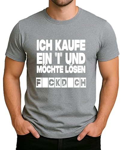 Witziges Spruchmotiv – Ich kaufe EIN A und möchte lösen – Bockwurst Puzzle Grafik Humor Design Herren Männer T-Shirt Witziges Spruchmotiv – Ich kaufe EIN A und möchte lösen – Bockwurst Puzzle Grafik Humor Design Herren Männer T-Shirt von WriteFusion