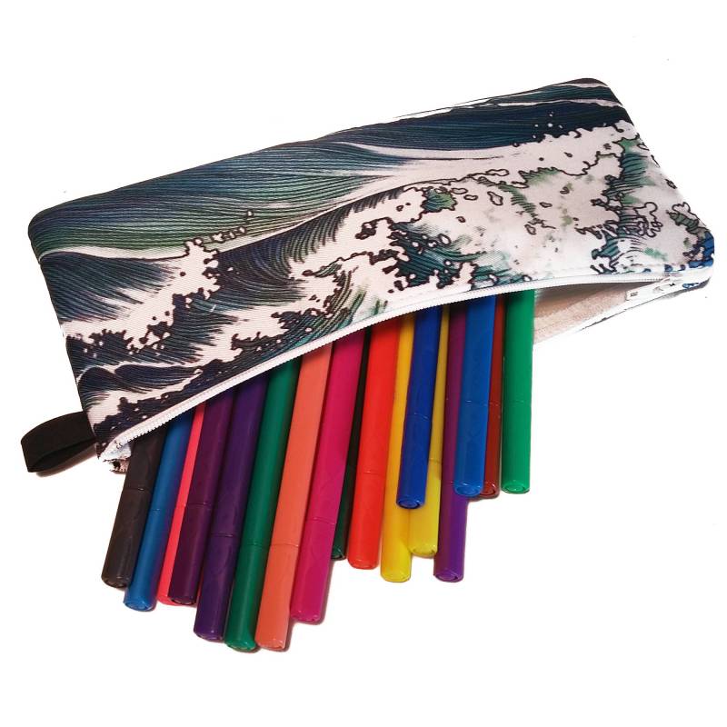 Crashing Waves Federmäppchen - Zip-Up Federmäppchen, Meer, Schminktasche, Clutch, Ocean Waves, Geschenk Für Naturliebhaber, Kleines Crashing Waves Federmäppchen - Zip-Up Federmäppchen, Meer, Schminktasche, Clutch, Ocean Waves, Geschenk Für Naturliebhaber, Kleines von WrittenByRabbitsArt
