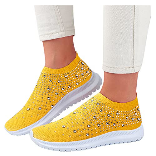 Writtian Freizeitschuhe Damen Sneaker Mesh Atmungsaktiv Turnschuhe Stoßdämpfung Sport Laufschuhe Mode Low-Top Halbschuhe Trekking- & Wanderschuhe Workout Jogging Outdoor Sportschuhe von Writtian