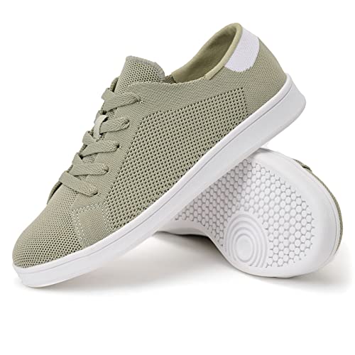 Wryweir Damen Laufschuhe Frauen Sneakers Turnschuhe Sportschuhe Schnürschuhe Wanderschuhe Leichte Bequeme Arbeitsschuhe mit weicher Sohle Mesh atmungsaktiv modisch,38 EU grün von Wryweir