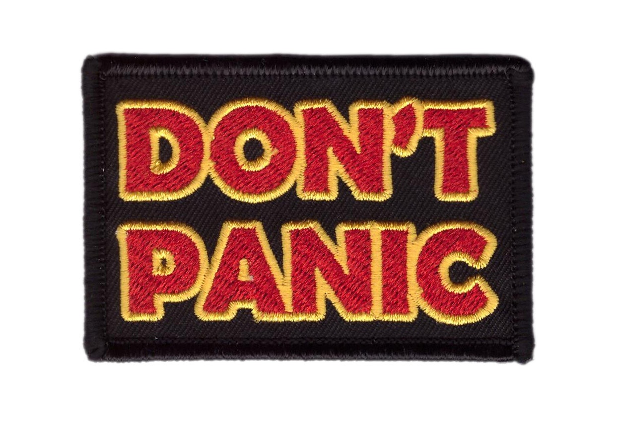 Don't Panic Hitchhiker Galaxy Patch Don't Panic Hitchhiker Galaxy Patch von WsbShop
