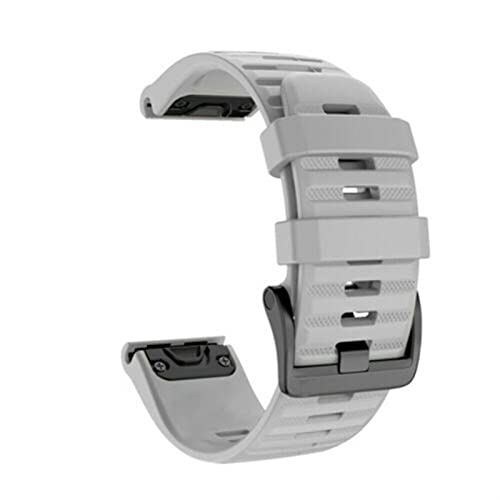 Wscebck 22 26mm Silikonarmbandband für Coros Vertix 2. Smart Watch Schnell einfach Fit Armband Gürtel Armband (Band Color : Gray, Band Width : 22mm Coros VERTIX) von Wscebck