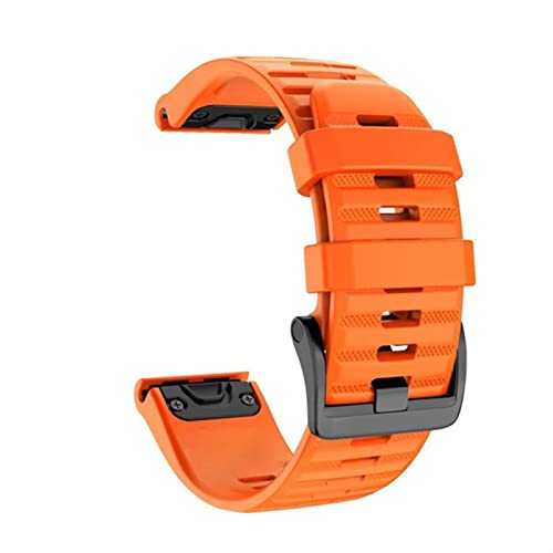 Wscebck 22 26mm Silikonarmbandband für Coros Vertix 2. Smart Watch Schnell einfach Fit Armband Gürtel Armband (Band Color : Orange, Band Width : 20mm) von Wscebck
