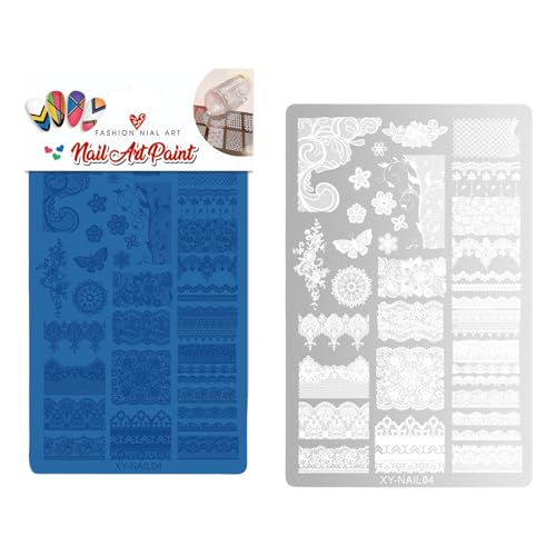 Schmetterlingsnägel Kunststempelplatte Blumen Nägel Schablone Stempel Schlange Maniküre Vorlage Schablone Nägel Kunstdekoration von Wsdsgz