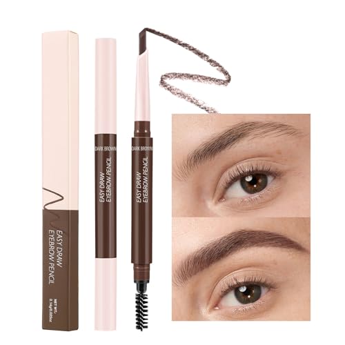 Wasserdichtes Augenbrauenbleistift Mit Pinsel Doppelkopf Augenbrauen Stift Schnell Trocknen Brauen Stift Augenbrauenstift Für Tägliche Make Up von Wsdsgz