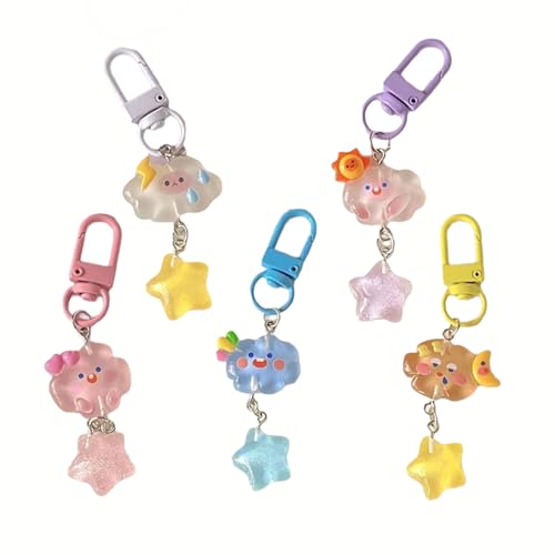 Wsdsgz 5pcs Bezaubernde Clouds Star Keychain Set Stylish Clouds Star Keychains Anhänger Perfekt Für Geburtstag Wsdsgz 5pcs Bezaubernde Clouds Star Keychain Set Stylish Clouds Star Keychains Anhänger Perfekt Für Geburtstag von Wsdsgz