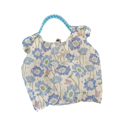 Wsdsgz Ästhetische Leinwand Getötet Tasche Wiederverwendbare Schulter Tasche Für Frauen Freizeit Urlaub Einkaufsarbeit Fitnessstudio Taschen Taschen Geschenk Blumener Leinwand von Wsdsgz