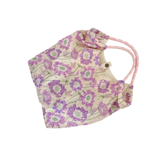 Wsdsgz Ästhetische Leinwand Getötet Tasche Wiederverwendbare Schulter Tasche Für Frauen Freizeit Urlaub Einkaufsarbeit Fitnessstudio Taschen Taschen Geschenk Blumener Leinwand von Wsdsgz