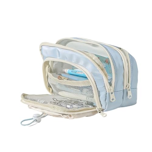 Wsdsgz Hochkapazität Bleistiftkoffer Multi Layered Stiftbeutel Marker Organisatoren Taschen Reise Make Up Tasche Für Schulbüroreisen von Wsdsgz